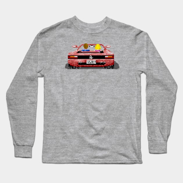 Outrun Ferrari Long Sleeve T-Shirt by GraphicGibbon